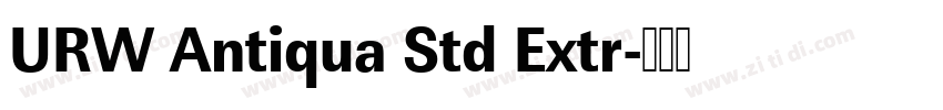 URW Antiqua Std Extr字体转换